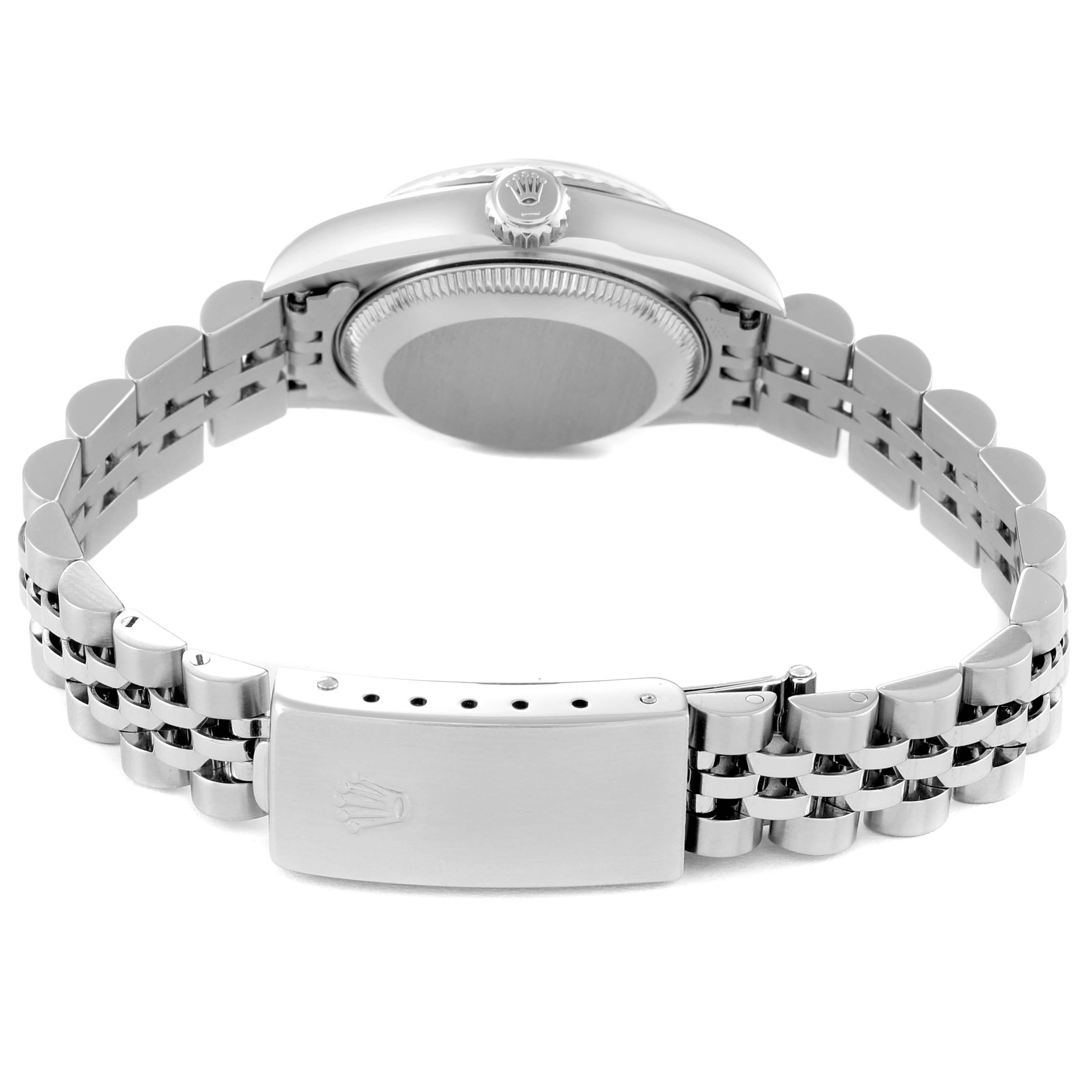Rolex Datejust 26mm Silver Diamond Dial Steel Ladies Watch 79174 5