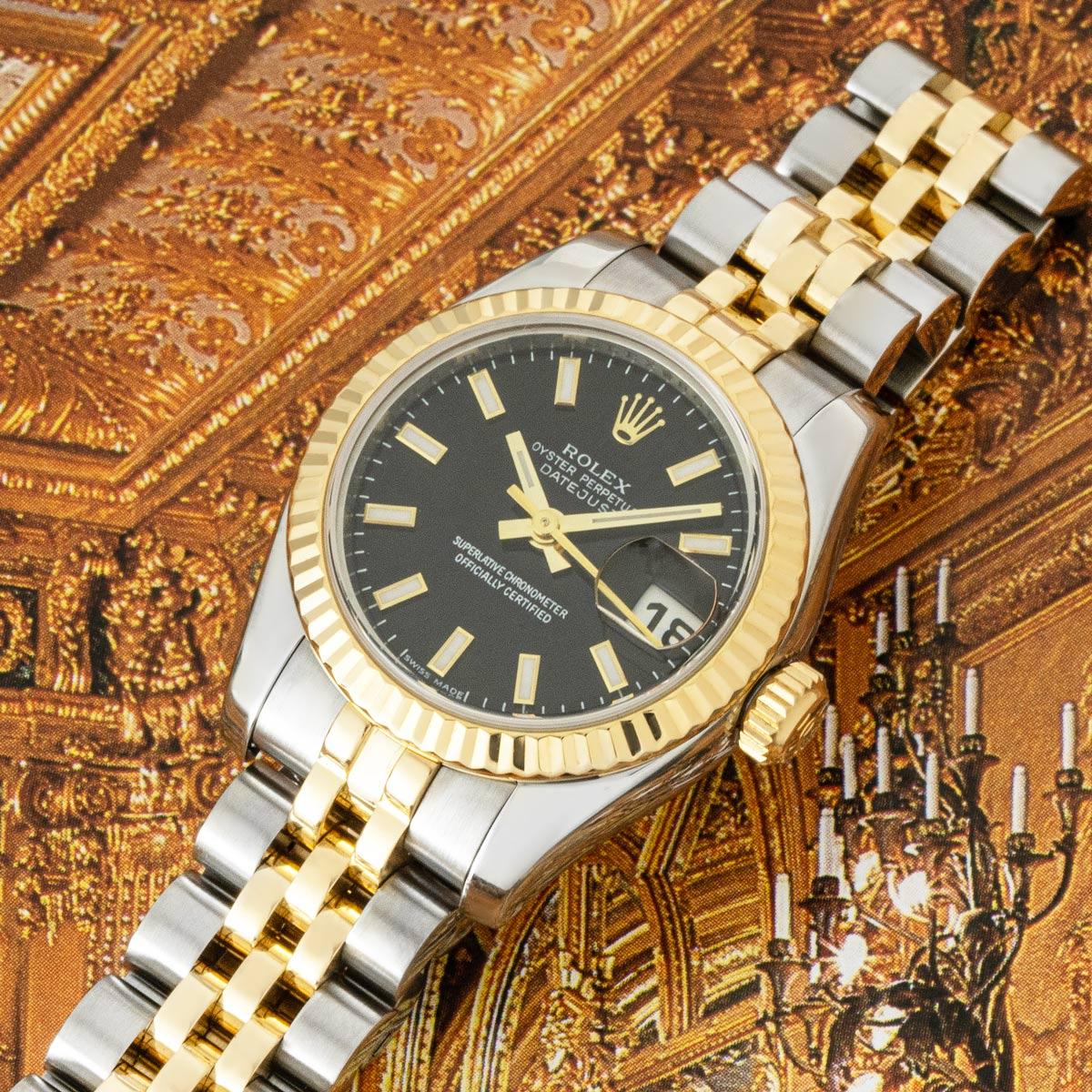 Rolex Datejust 26mm Stainless Steel & Yellow Gold 179173 For Sale 3