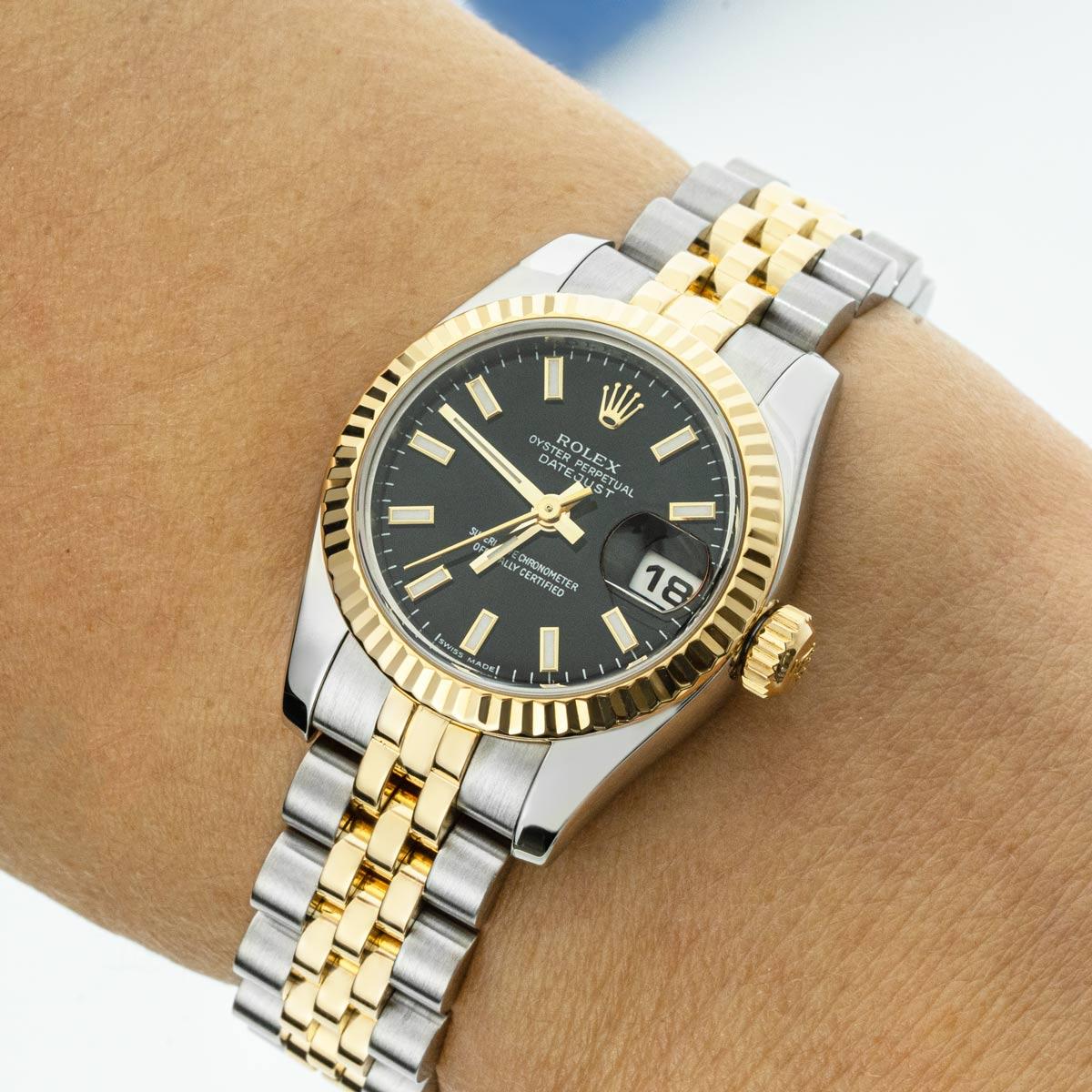 Rolex Datejust 26mm Stainless Steel & Yellow Gold 179173 For Sale 4