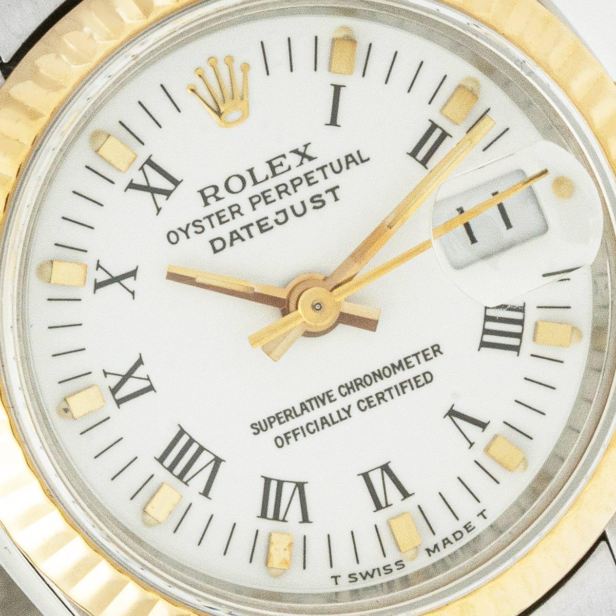 Rolex Datejust 26mm Edelstahl & Gelbgold 69173 im Zustand „Gut“ im Angebot in London, GB