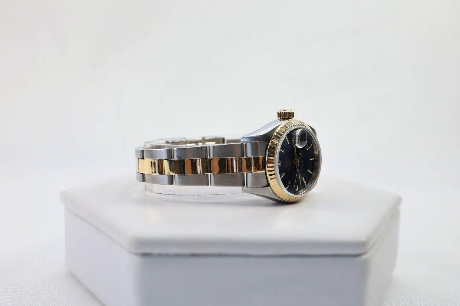 Rolex Datejust 26mm Acero Oro 18k Reloj Pulsera Oyster Señoras Ref 79173 en Bueno estado para la venta en Providence, RI