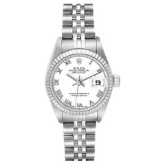 Rolex Datejust Steel White Gold White Dial Ladies Watch 79174