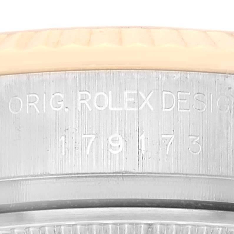 Rolex Datejust Steel Yellow Gold Diamond Dial Ladies Watch 179173 Box Card 2