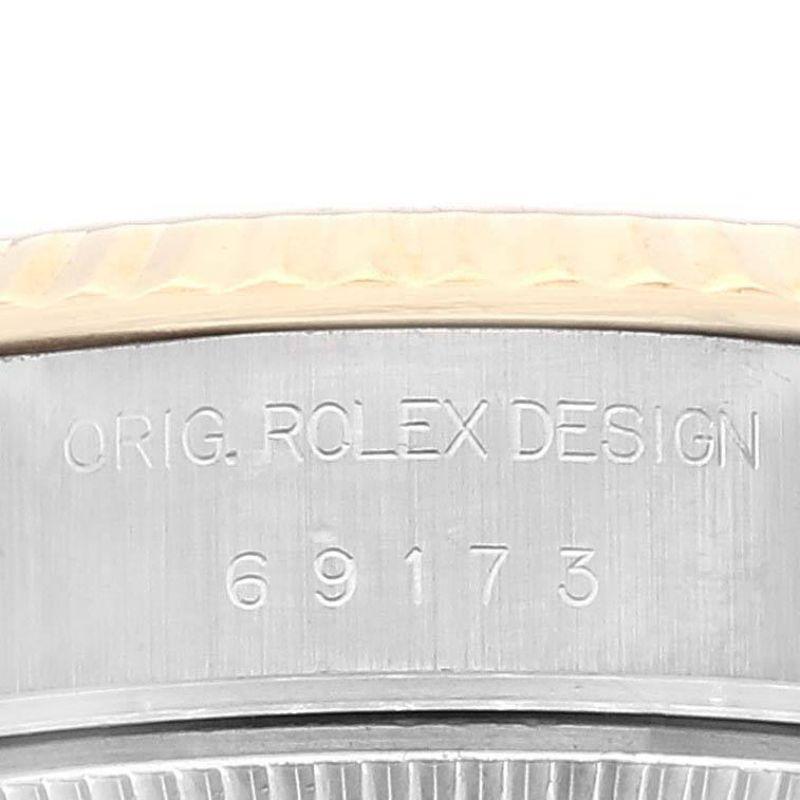 Rolex Datejust 26mm Steel Yellow Gold Diamond Dial Ladies Watch 69173 2
