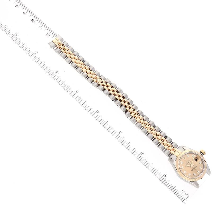Rolex Datejust 26mm Steel Yellow Gold Diamond Ladies Watch 179173 6