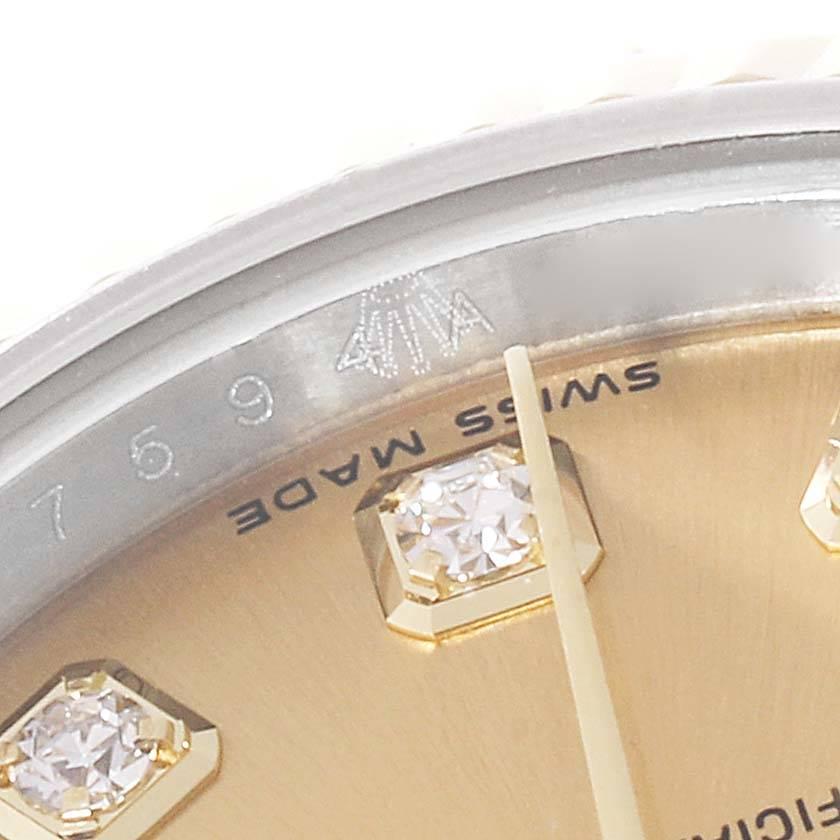 Rolex Datejust 26mm Steel Yellow Gold Diamond Ladies Watch 179173 2
