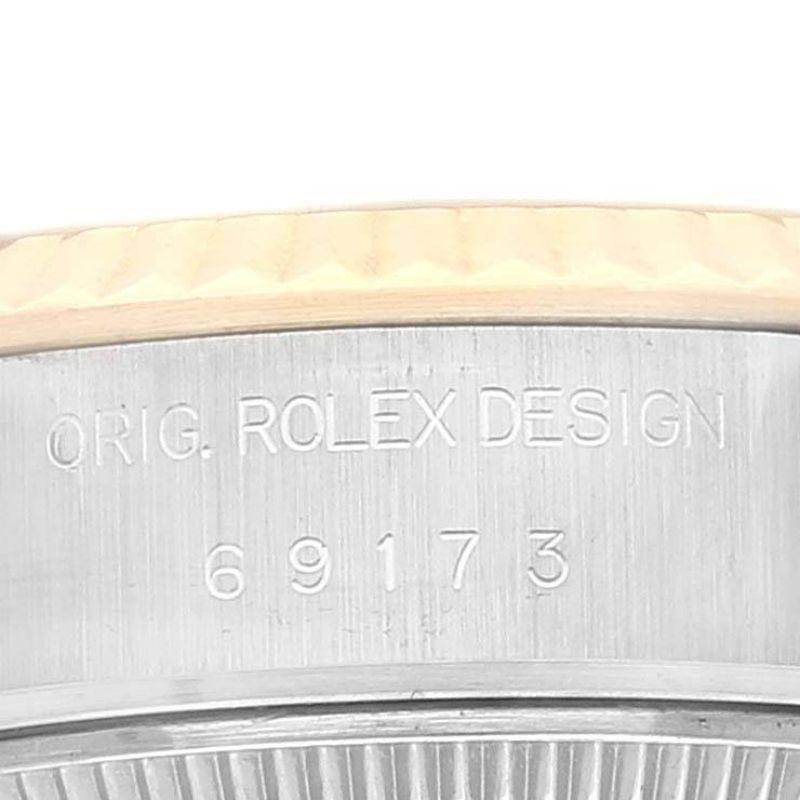 Rolex Datejust 26mm Steel Yellow Gold Diamond Ladies Watch 69173 Box Papers 1