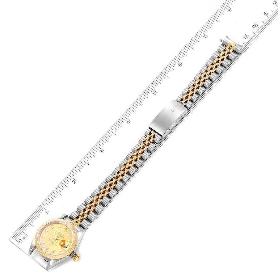 Rolex Datejust Steel Yellow Gold Diamond Ladies Watch 69173 6