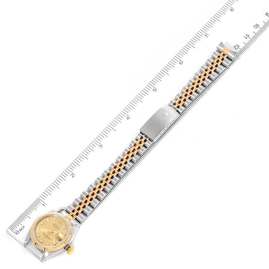 Rolex Datejust Steel Yellow Gold Diamond Ladies Watch 69173 6