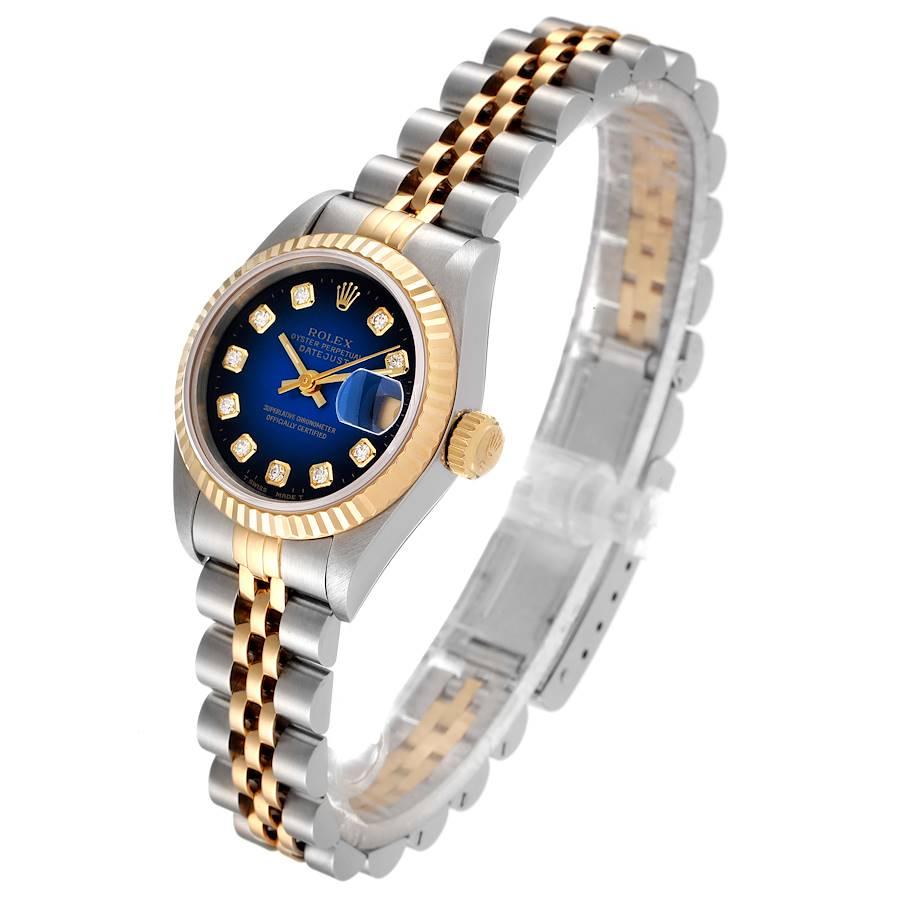 Women's Rolex Datejust Steel Yellow Gold Diamond Ladies Watch 69173