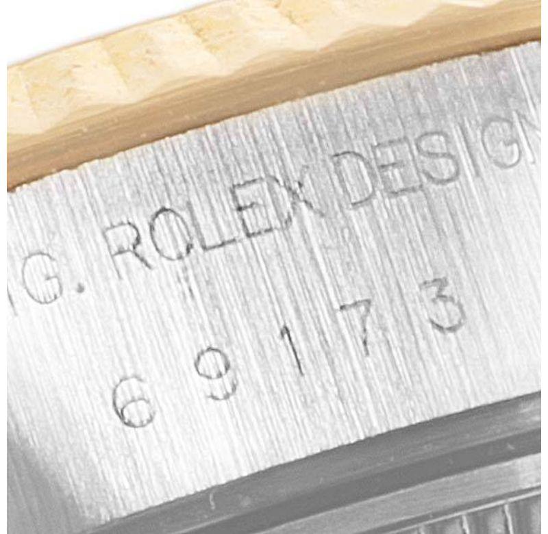 Rolex Datejust Steel Yellow Gold Diamond Ladies Watch 69173 For Sale 2