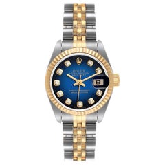 Rolex Datejust 26mm Steel Yellow Gold Diamond Ladies Watch 69173