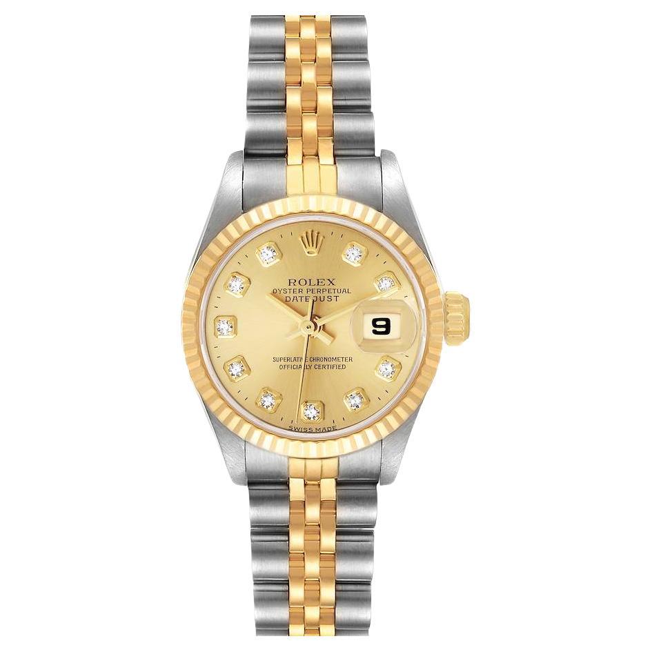 Rolex 69173 E Ivory Jubilee Arabic Datejust 18 Karat Yellow Gold and
