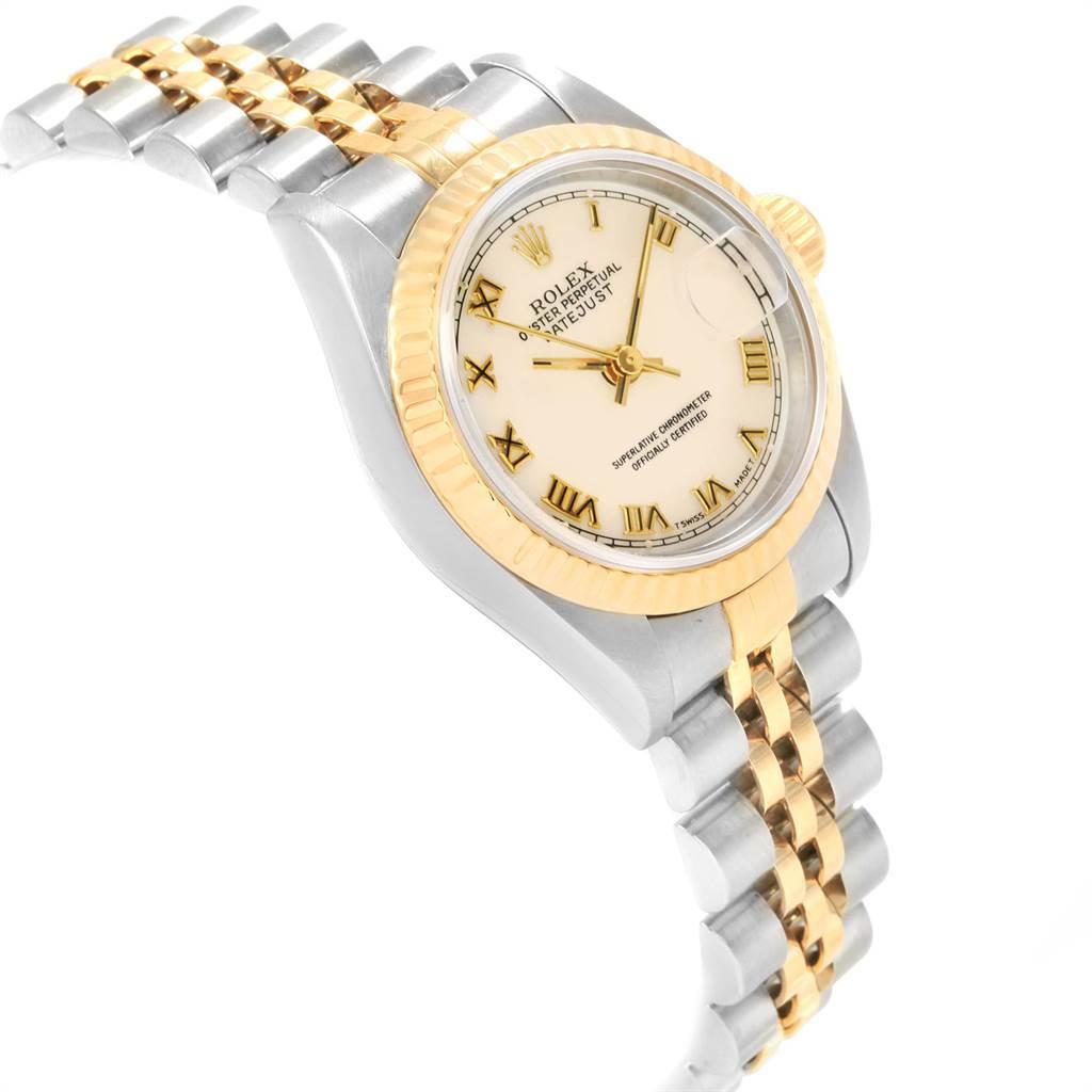 Women's Rolex Datejust Steel Yellow Gold Ladies Watch 69173 Box Papers For Sale