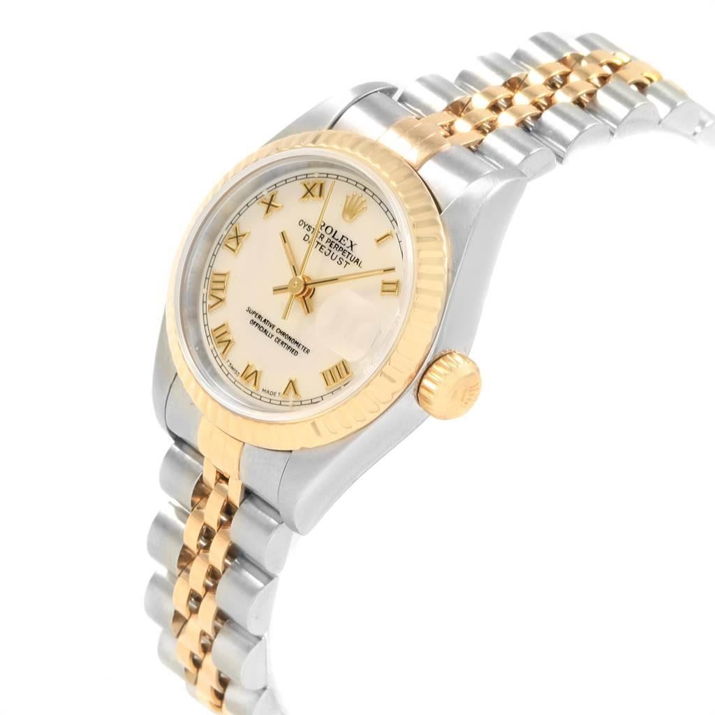 Rolex Datejust Steel Yellow Gold Ladies Watch 69173 Box Papers For Sale 1