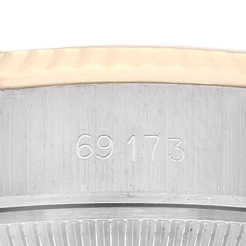 Rolex Datejust 26mm Steel Yellow Gold White Roman Dial Ladies Watch 69173 2