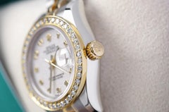 Rolex Datejust Two Tone SS/YG Ladies Watch with Factory Ivory Dial 179173