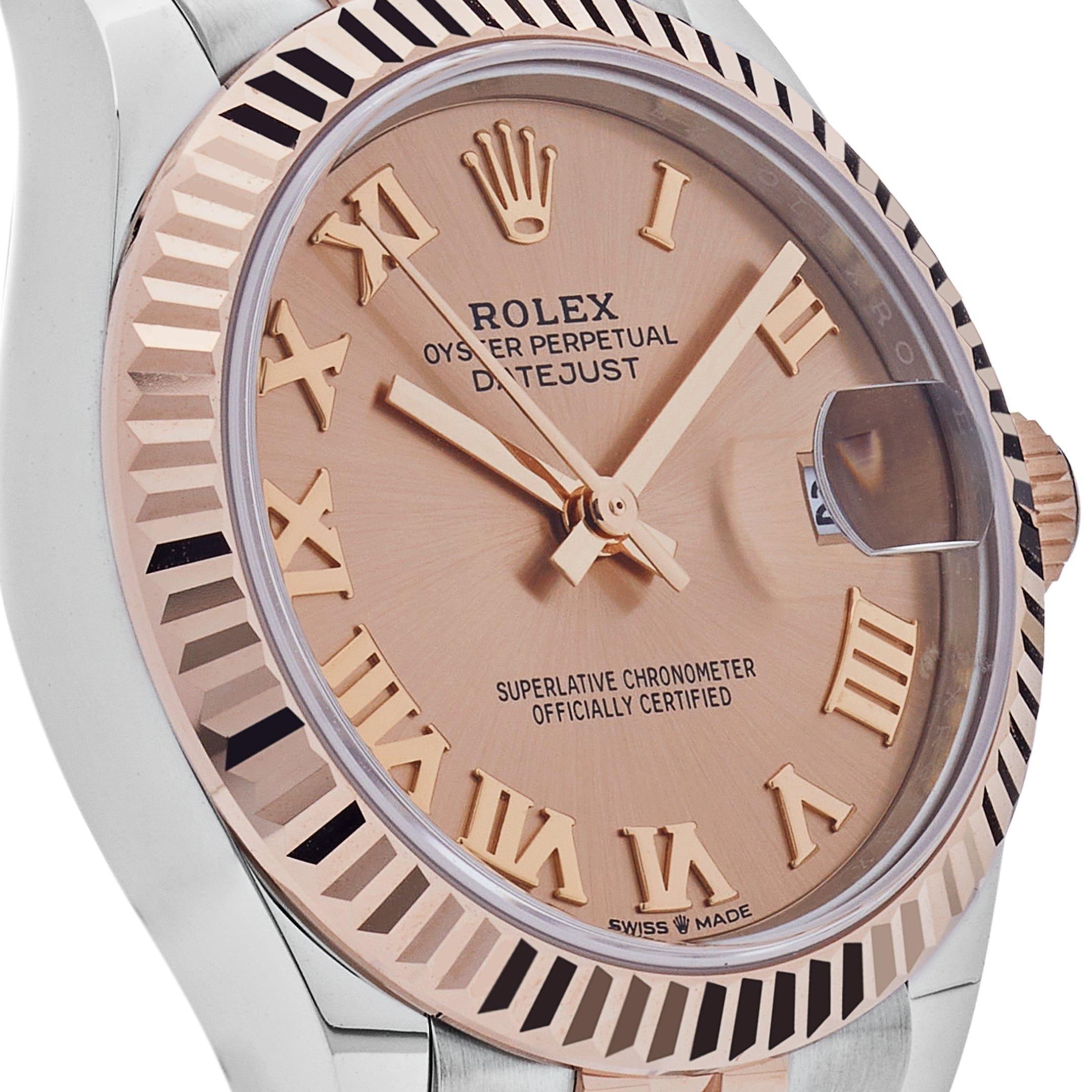 Rolex Datejust 278271 'Ladies' Rose Gold Stainless Steel Roman Pink Dial Jubilee For Sale 1