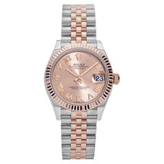 Rolex Datejust 278271 "Ladies" avec cadran rose romain rose en acier inoxydable Jubilee