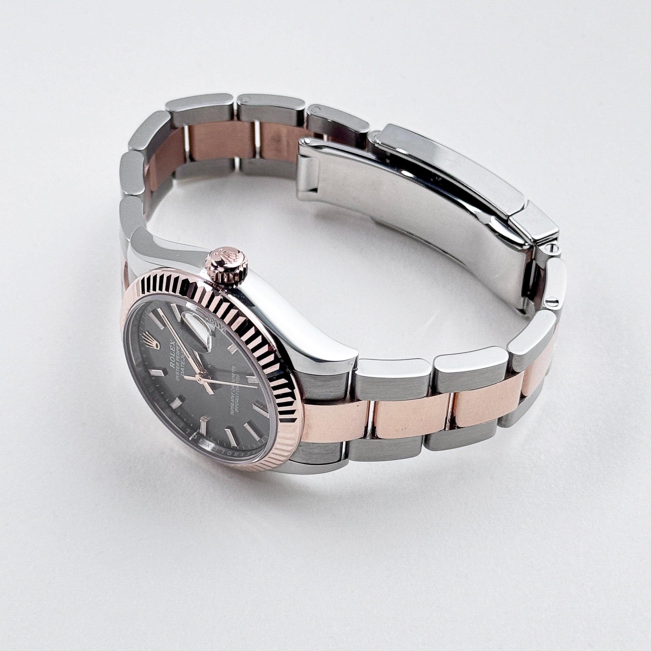Women's Rolex Datejust 278271 Rose Gold Stainless Steel Slate Dial Oyster (2025) For Sale