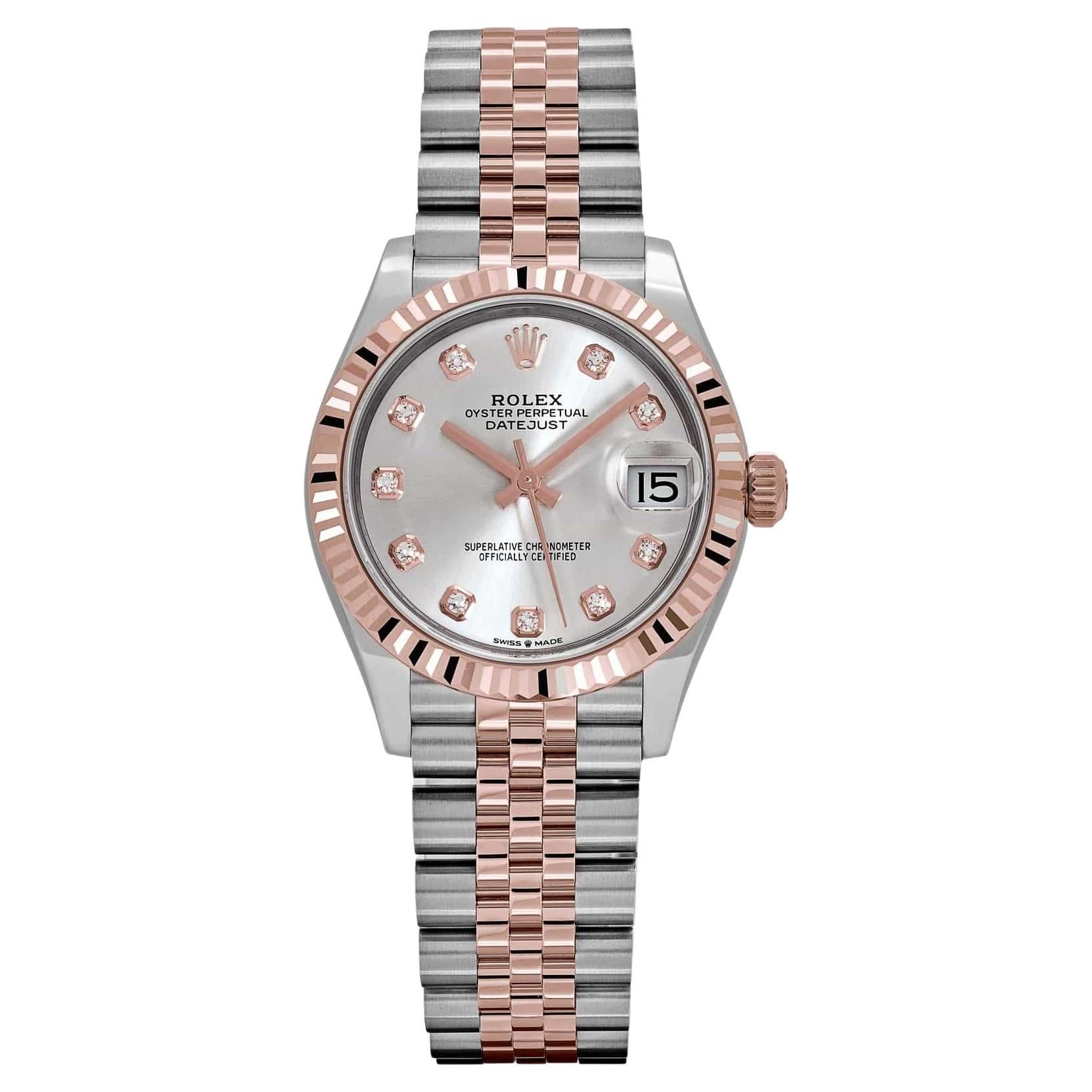 Rolex Datejust 278271 Edelstahl Roségold Silber Diamant-Zifferblatt (2025)