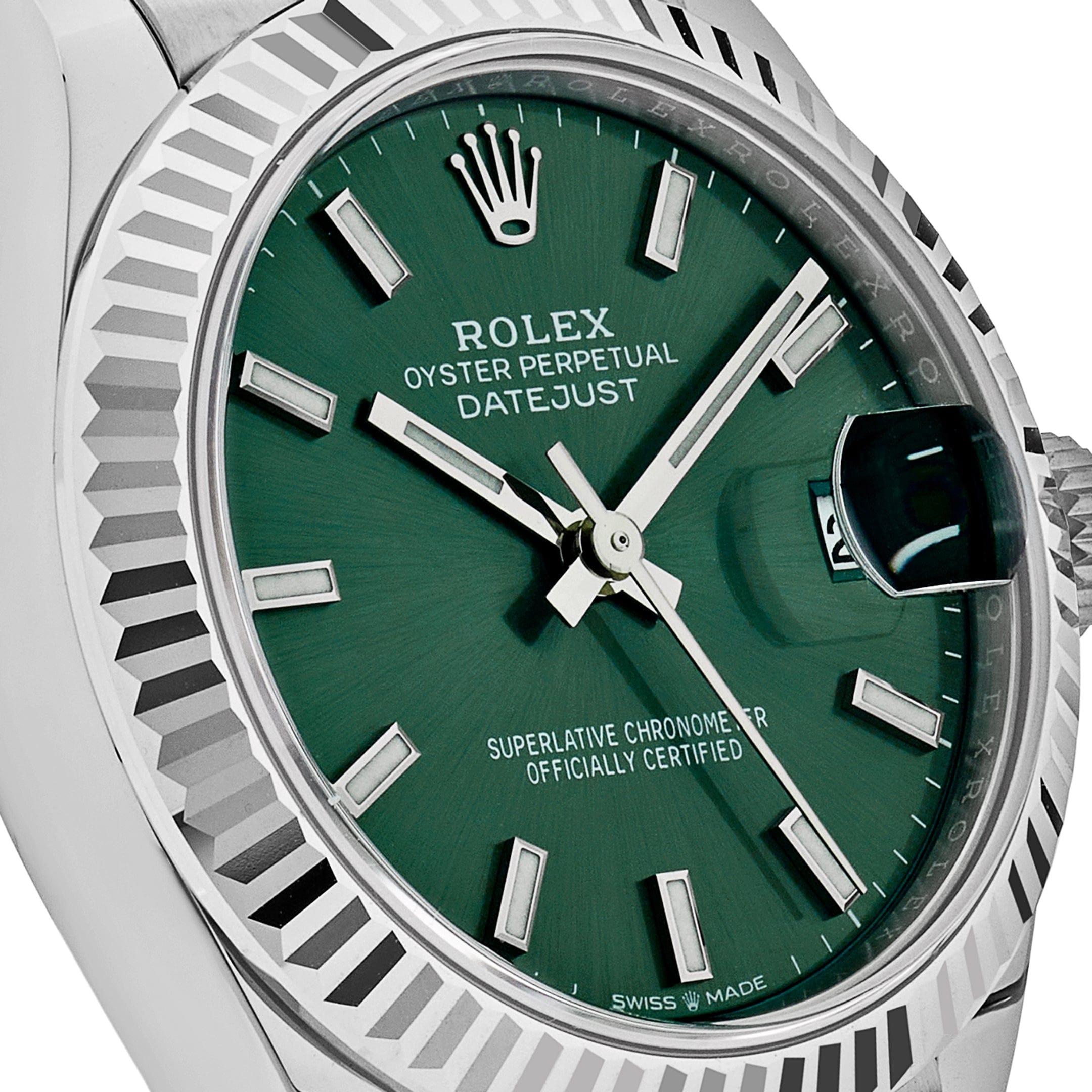 Rolex Datejust 278274 'Ladies' Edelstahl Grünes Zifferblatt (2025) im Angebot 1