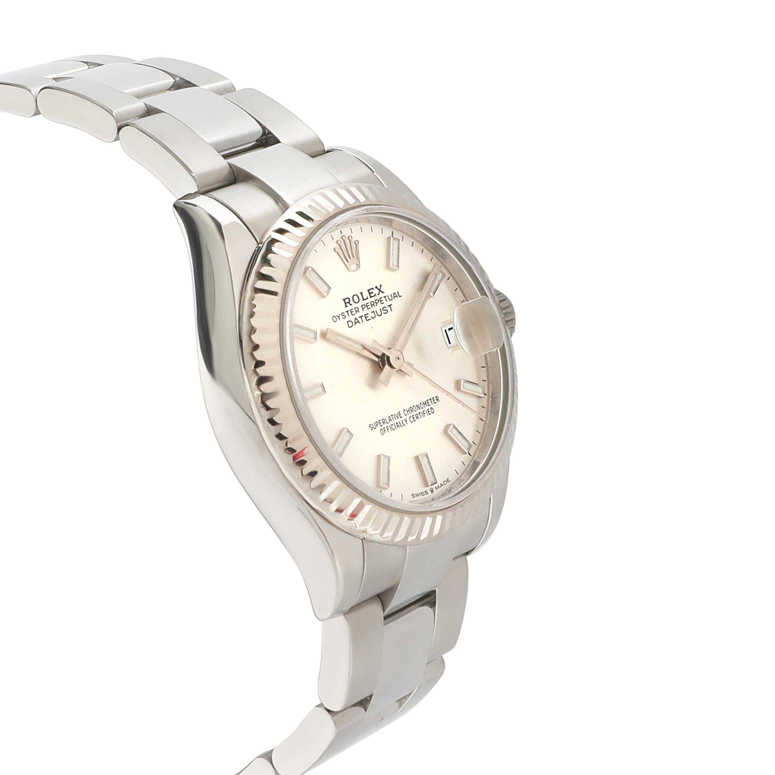 Rolex Datejust 278274 Unisex Watch in 18kt Stainless Steel/White Gold For Sale 1
