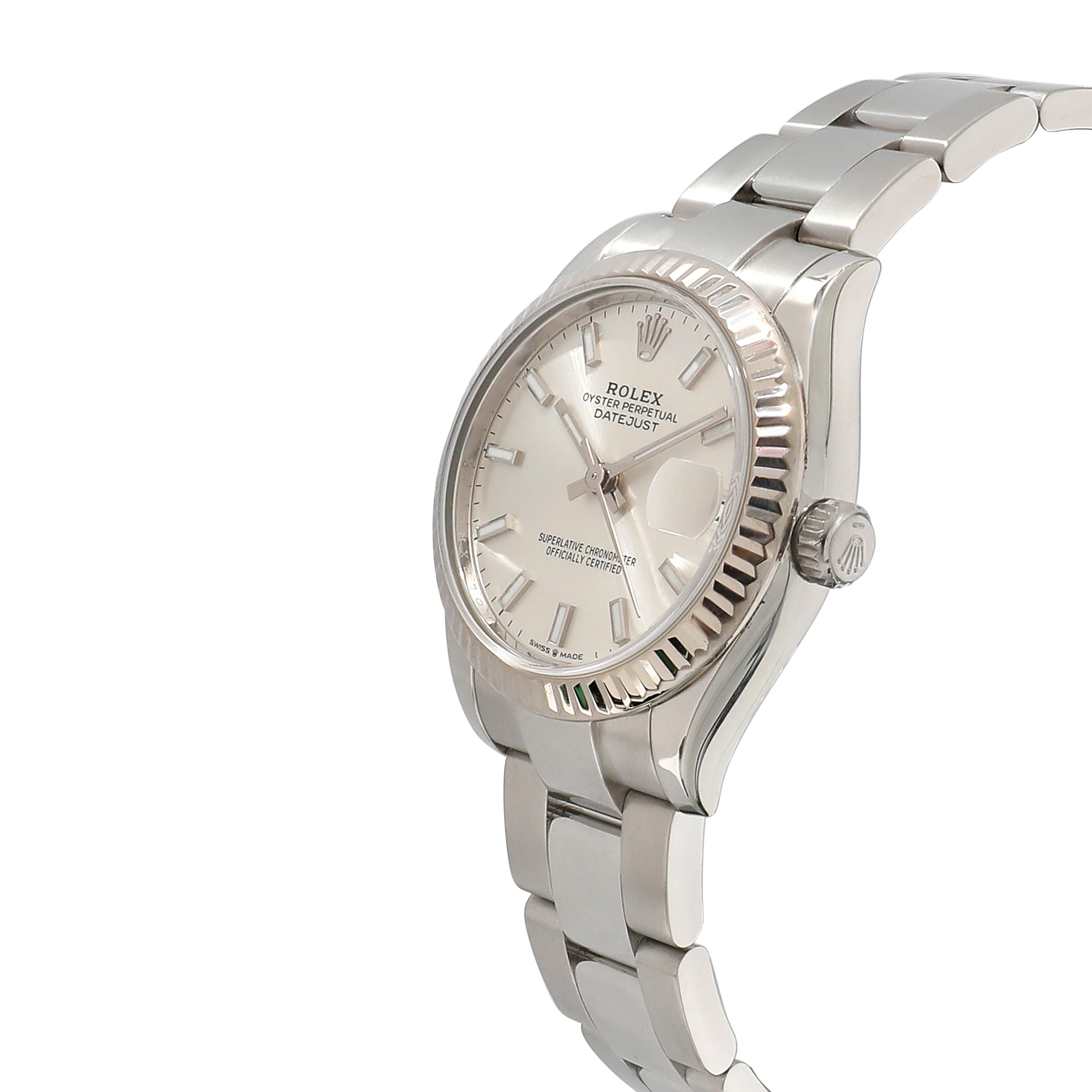 Rolex Datejust 278274 Unisex Watch in 18kt Stainless Steel/White Gold For Sale 2