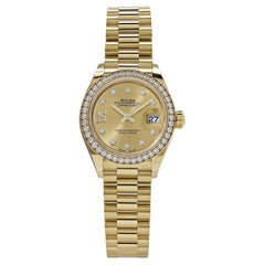 Rolex Datejust 279138RBR Yellow Gold Champagne Diamond Dial President (2022)