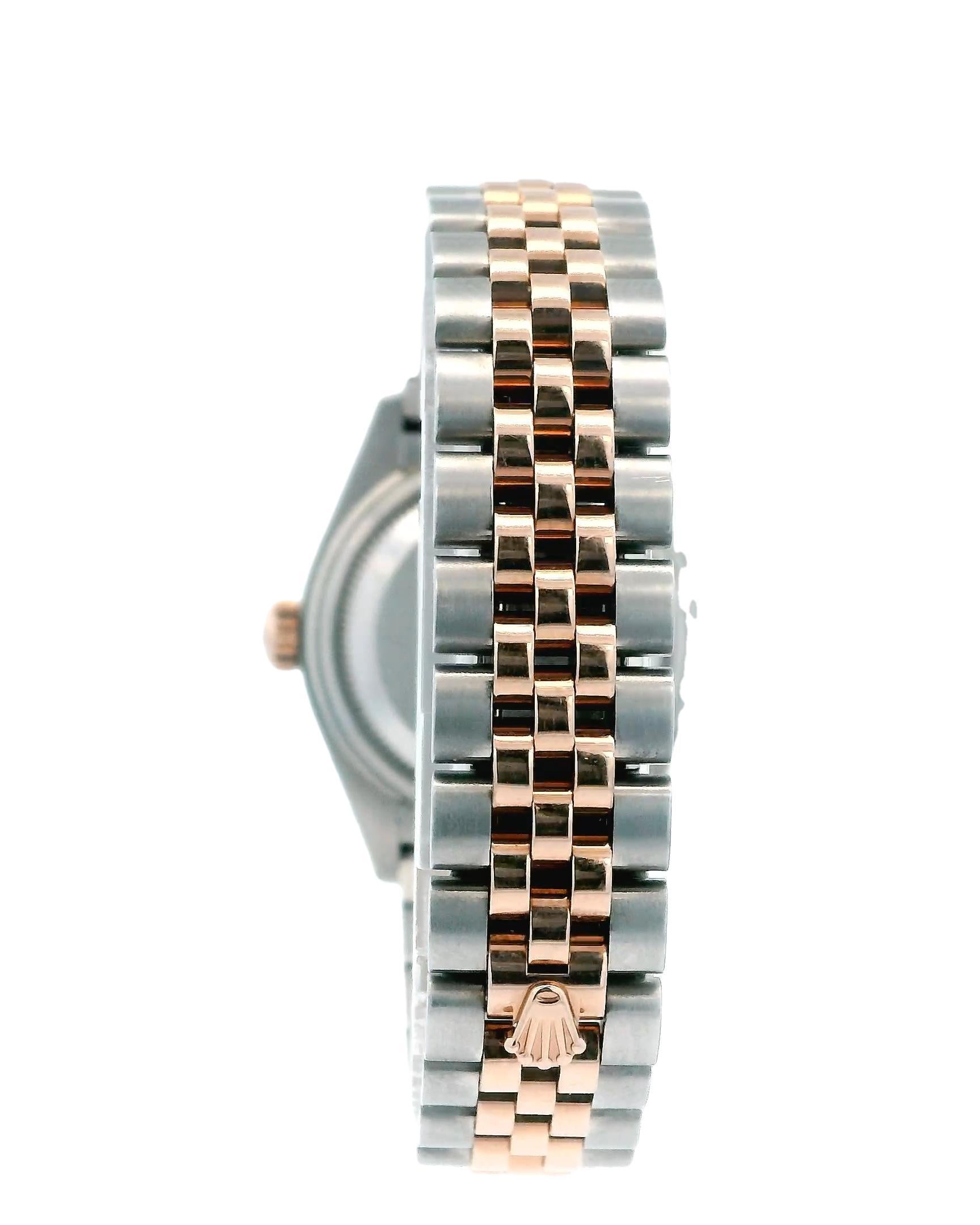 Rolex Datejust 279381RBR Diamond MOP Dial Two-Tone Watch Box Papers For Sale 4