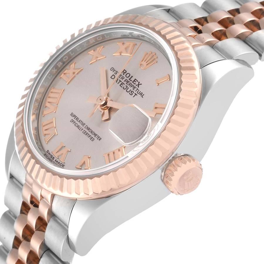 Women's Rolex Datejust 28 Everose Rolesor Rose Dial Ladies Watch 279171
