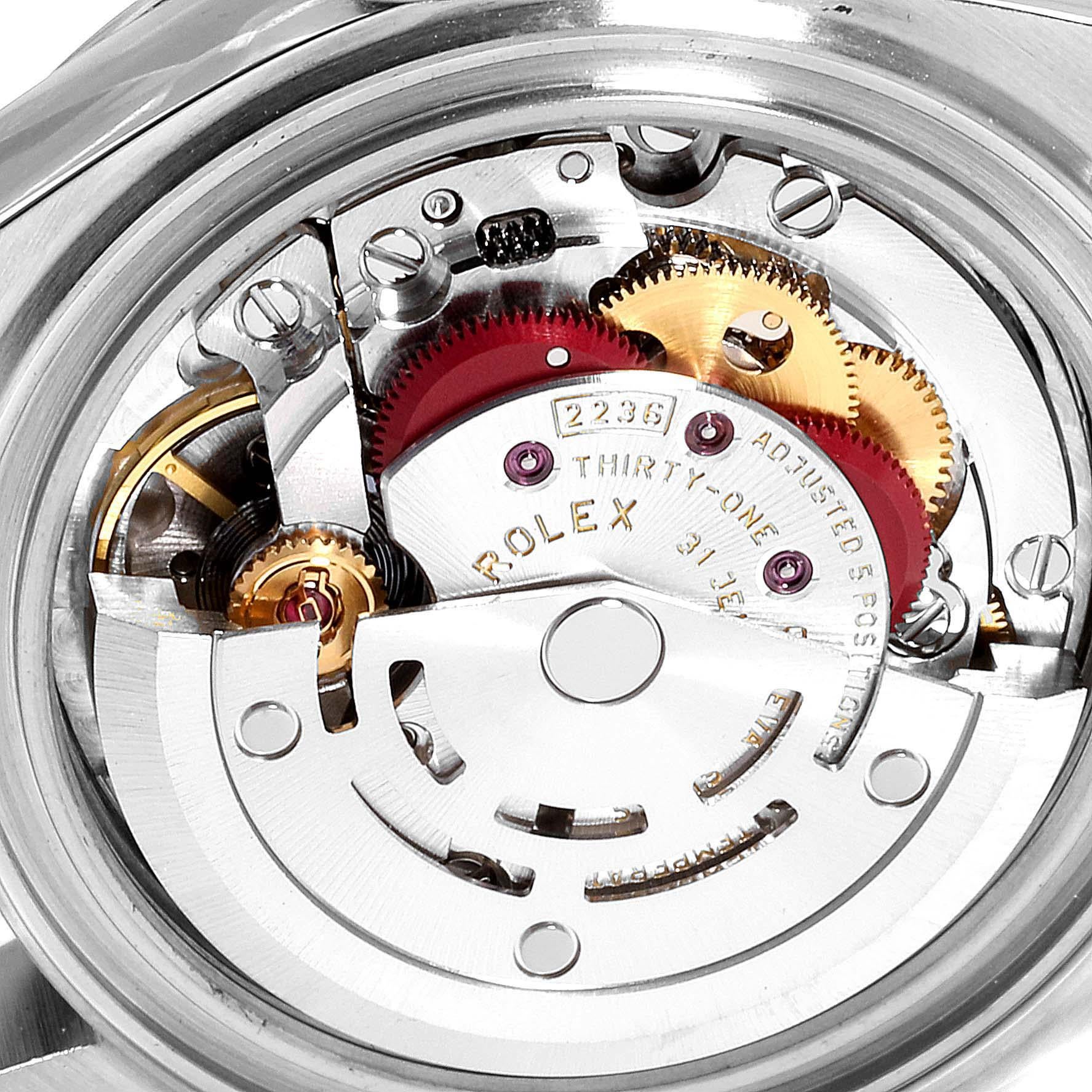 Rolex Datejust 28 Grey Dial Oyster Bracelet Steel Ladies Watch 279160 In Excellent Condition In Atlanta, GA