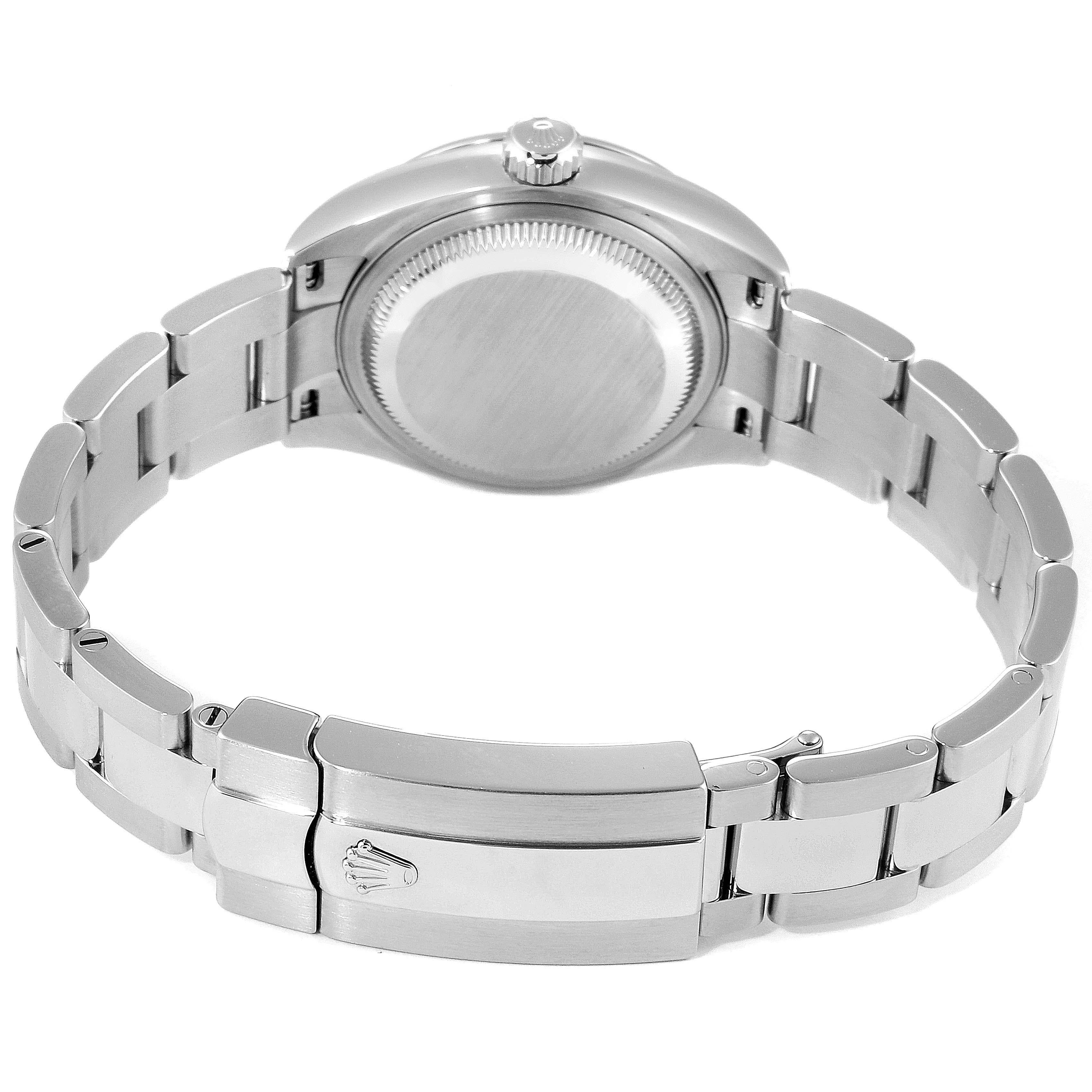 Rolex Datejust 28 Grey Dial Oyster Bracelet Steel Ladies Watch 279160 2