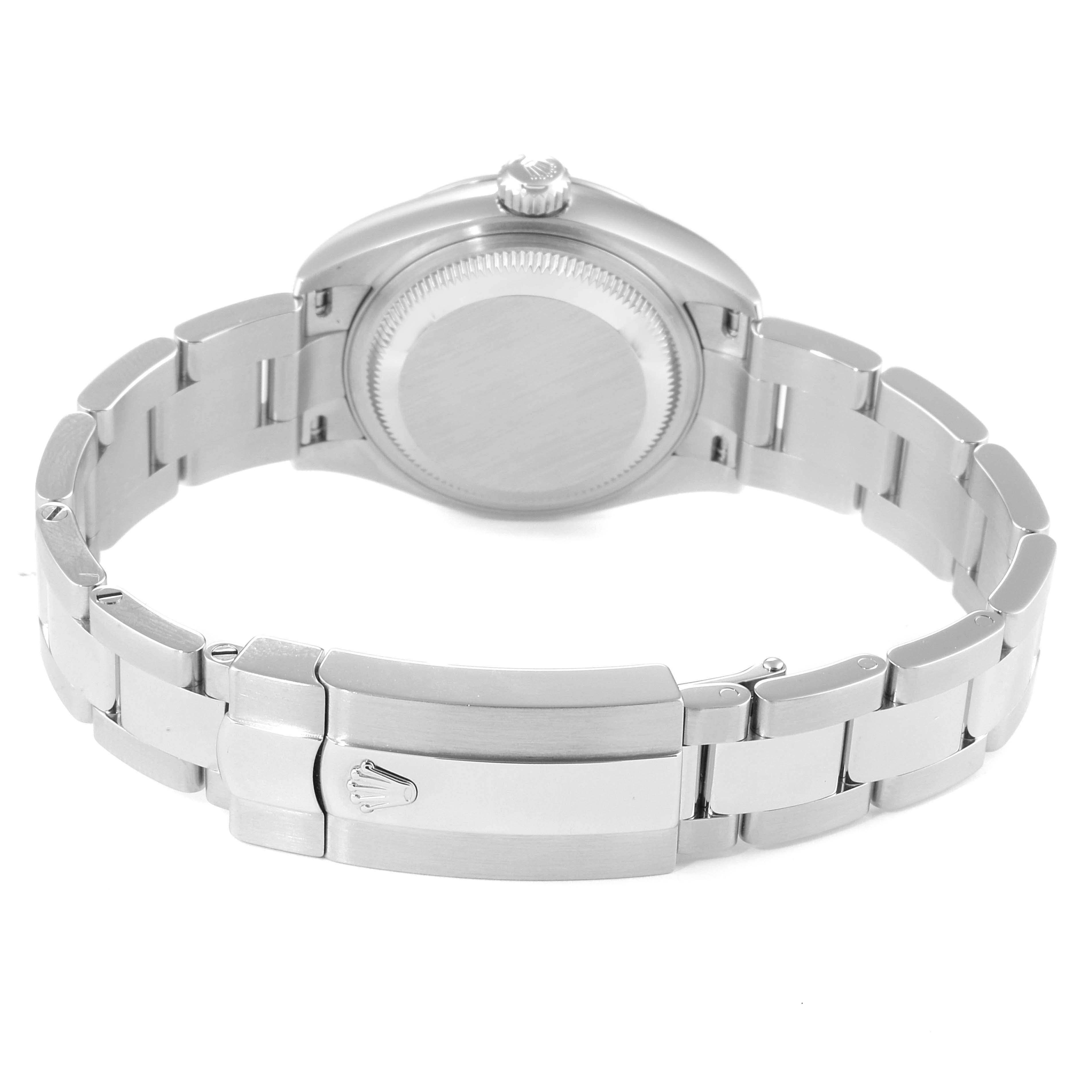 Rolex Datejust 28 Pink Dial Oyster Bracelet Steel Ladies Watch 279160 2