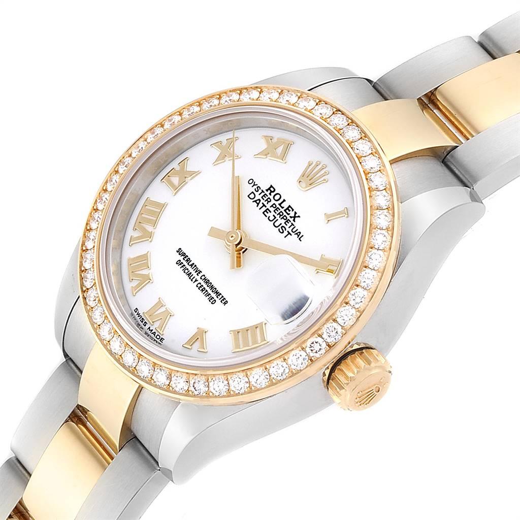 Rolex Datejust 28 Steel Rolesor Yellow Gold Diamond Ladies Watch 279383 For Sale 1