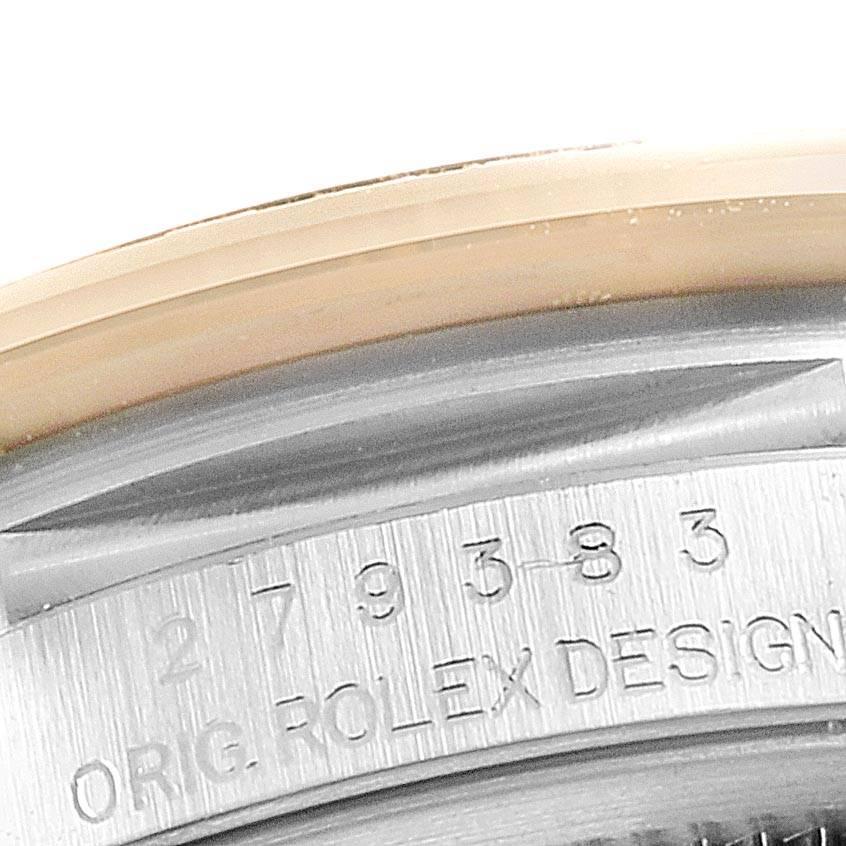 Rolex Datejust 28 Steel Rolesor Yellow Gold Diamond Ladies Watch 279383 For Sale 2