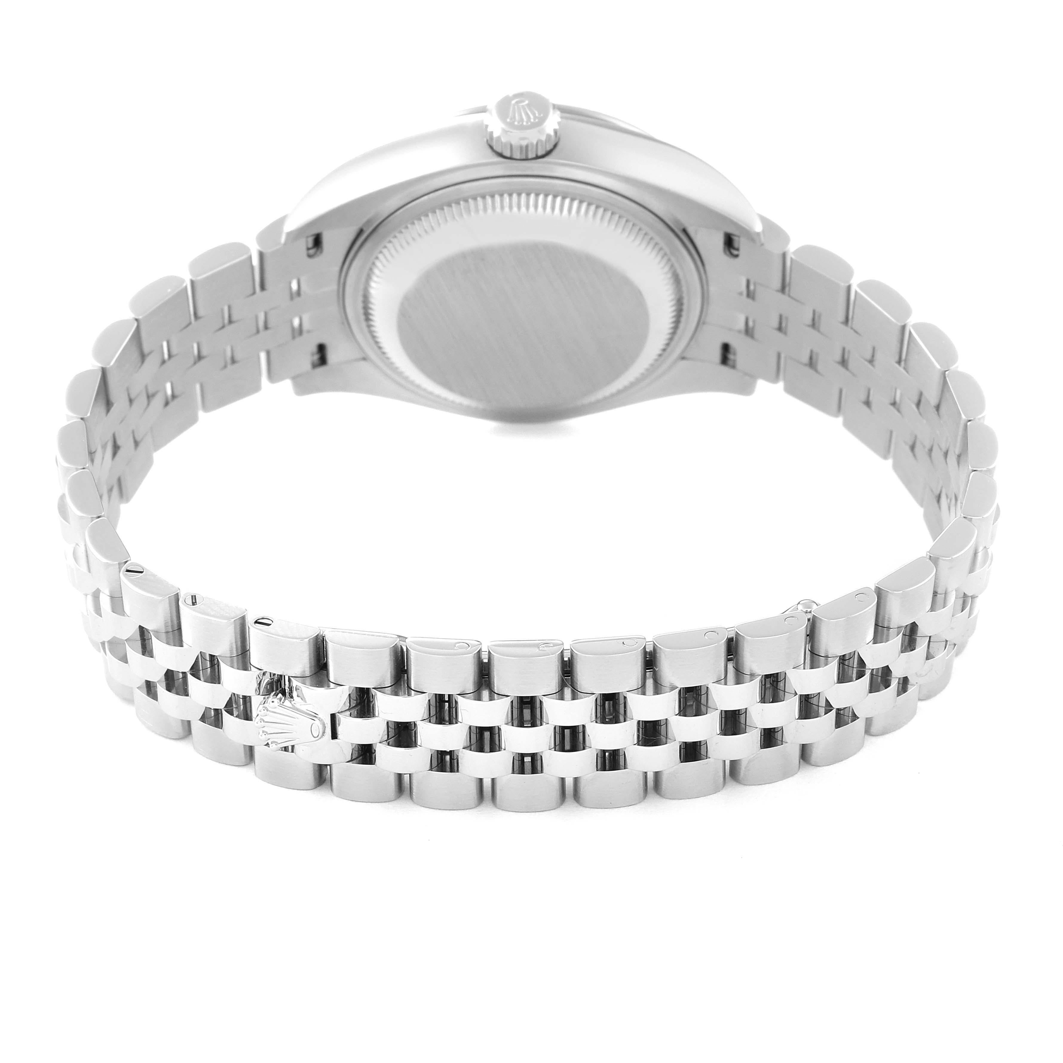 Rolex Datejust 28 Acciaio Oro Bianco Grigio Scuro Quadrante Donna 279174 5