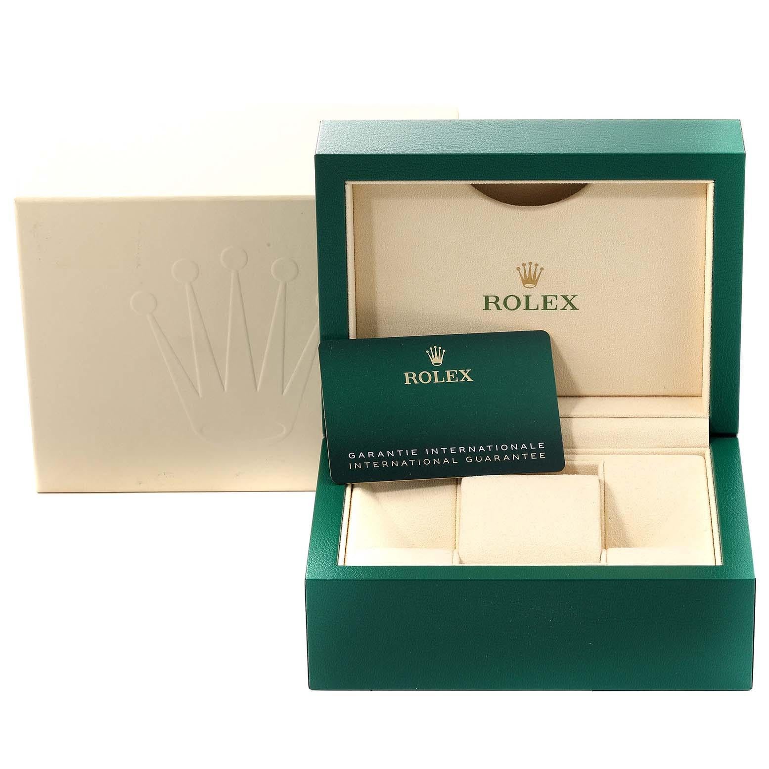 Rolex Datejust 28 Steel White Gold Diamond Dial Ladies Watch 279174 Box Card For Sale 8