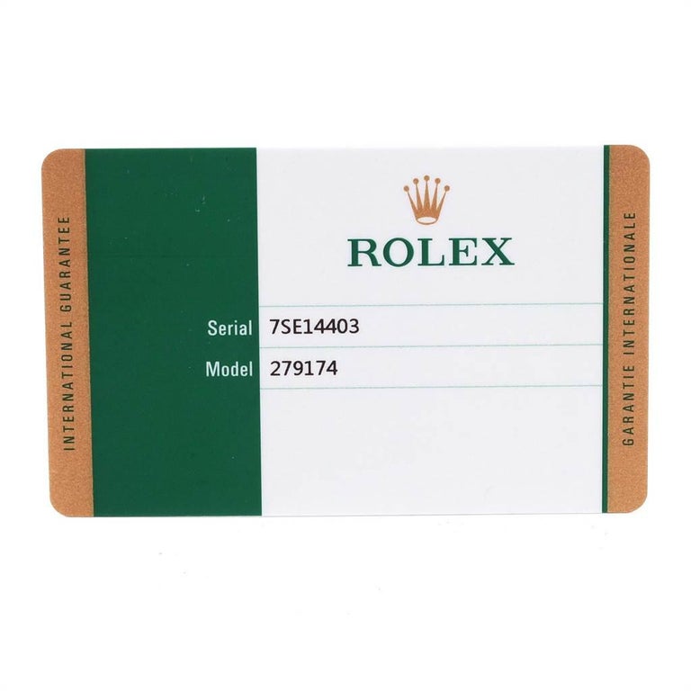 Rolex Datejust 28 Steel White Gold Ladies Watch 279174 Box Card For ...