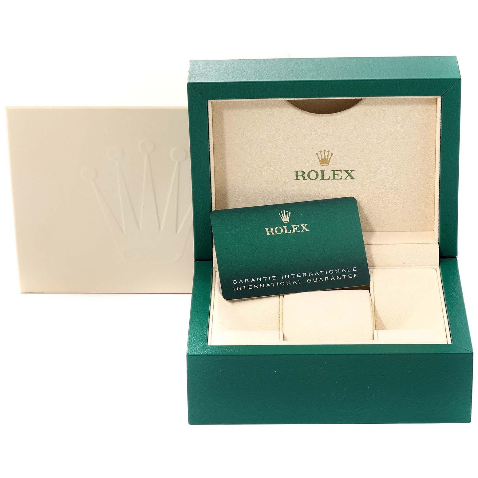 Rolex Datejust 28 Stahl Weißgold Silber Zifferblatt Damenuhr 279174 Box Kartenetui im Angebot 8
