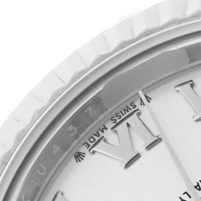 Rolex Datejust 28 Stahl Weiß Gold Silber Zifferblatt Damenuhr 279174 Box-Karte. Offiziell zertifizierter Chronometer mit automatischem Selbstaufzug  Bewegung. Austerngehäuse aus Edelstahl mit einem Durchmesser von 28.0 mm. Rolex Logo auf einer