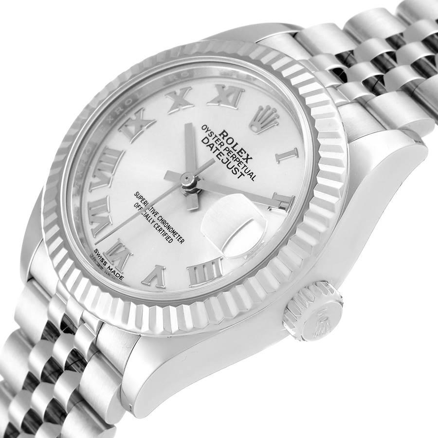 Rolex Datejust 28 Damenuhr aus Stahl und Weißgold mit silbernem Zifferblatt 279174 2