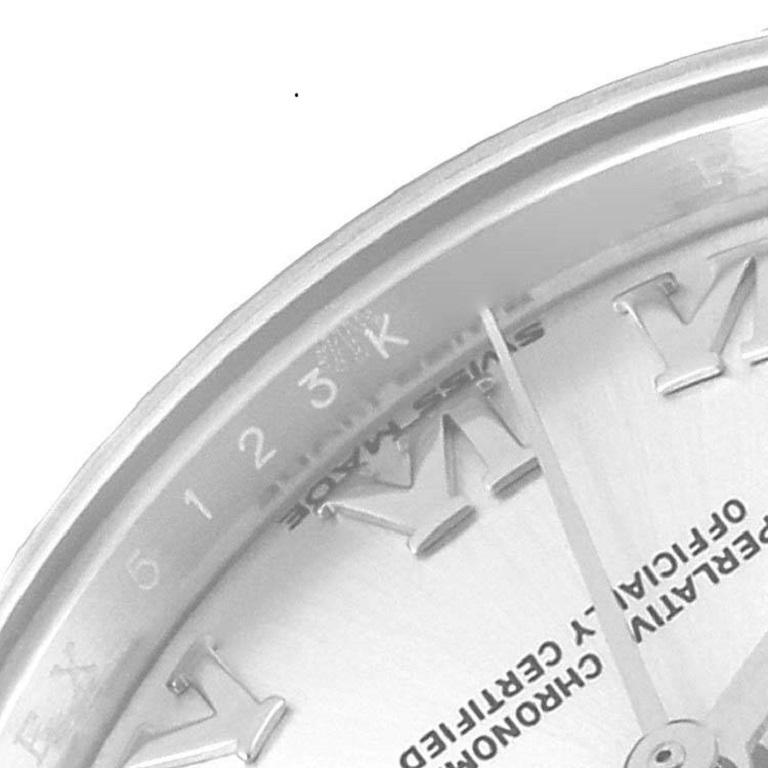 Rolex Datejust 28 Damenuhr aus Stahl und Weißgold mit silbernem Zifferblatt 279174 3