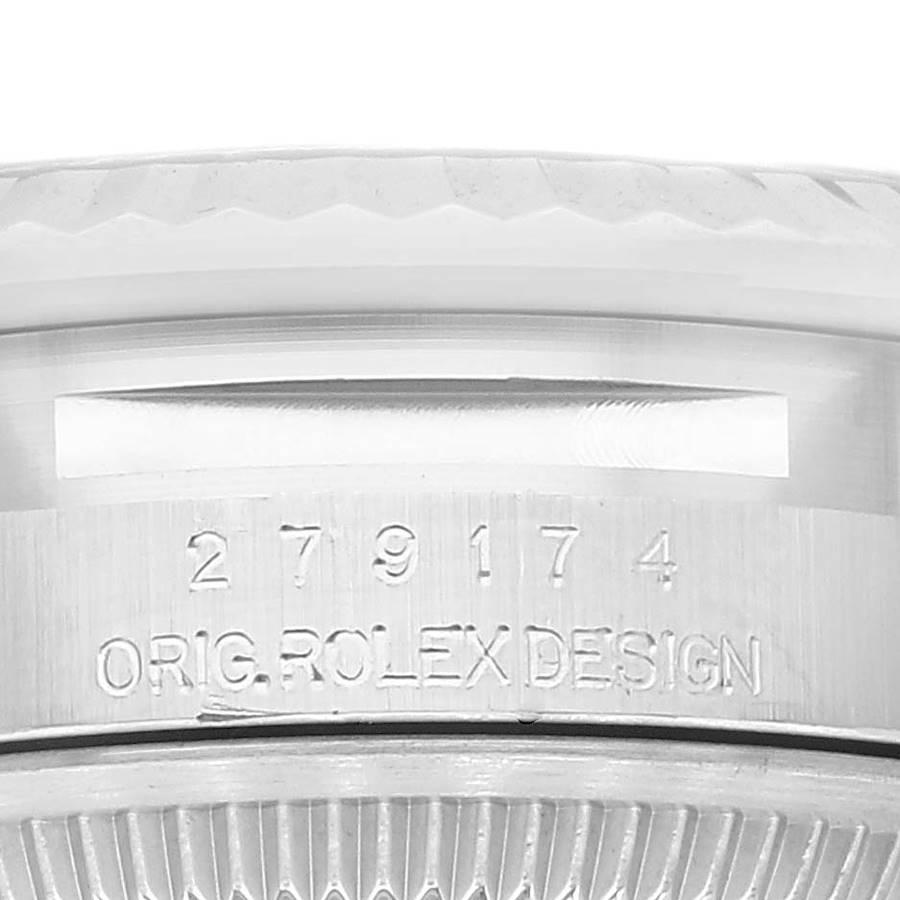 Rolex Datejust 28 Damenuhr aus Stahl und Weißgold mit silbernem Zifferblatt 279174 4