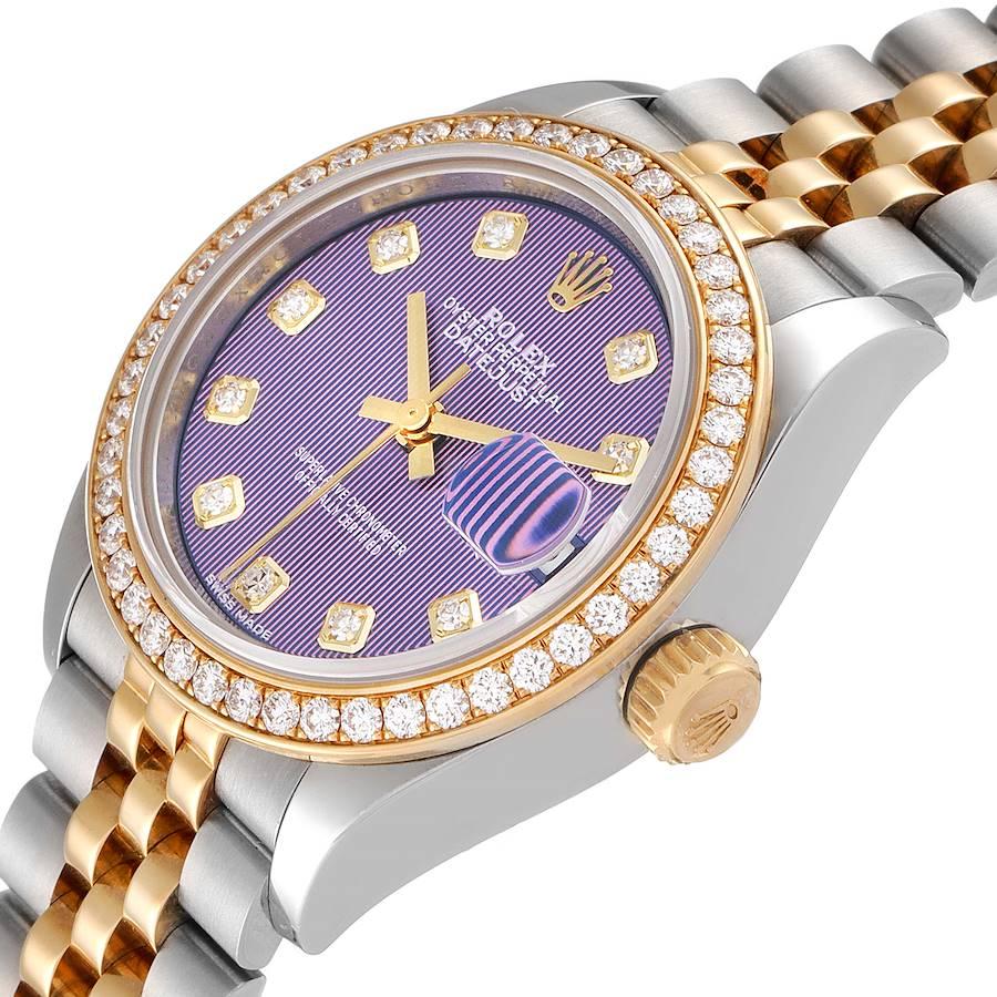 Rolex Datejust 28 Steel Yellow Gold Diamond Ladies Watch 279383 For Sale 1