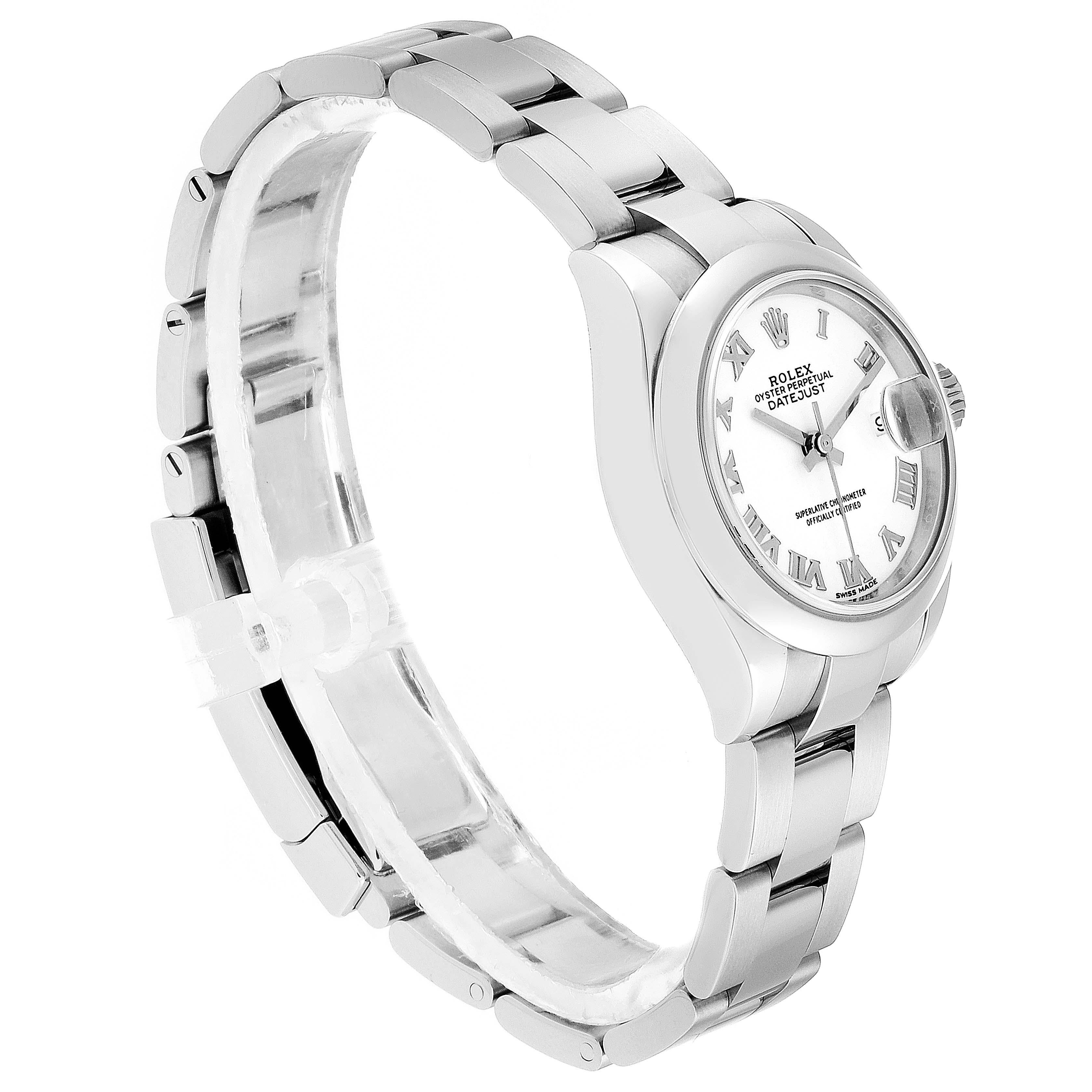 Women's Rolex Datejust 28 White Dial Steel Ladies Watch 279160 Box Card