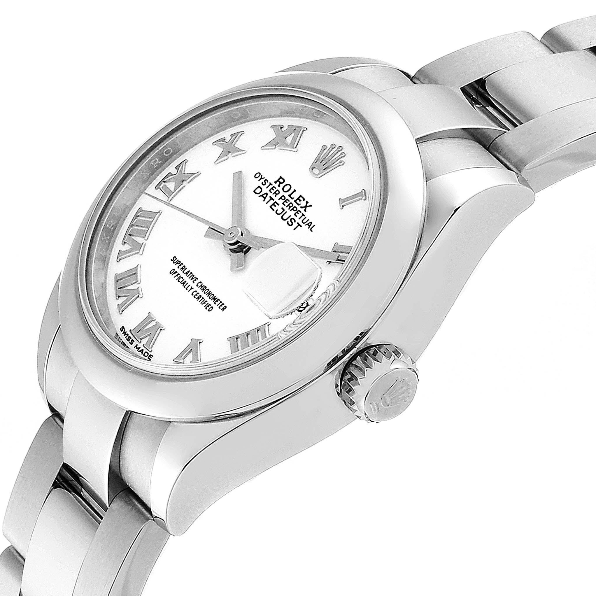 Rolex Datejust 28 White Dial Steel Ladies Watch 279160 Box Card 1