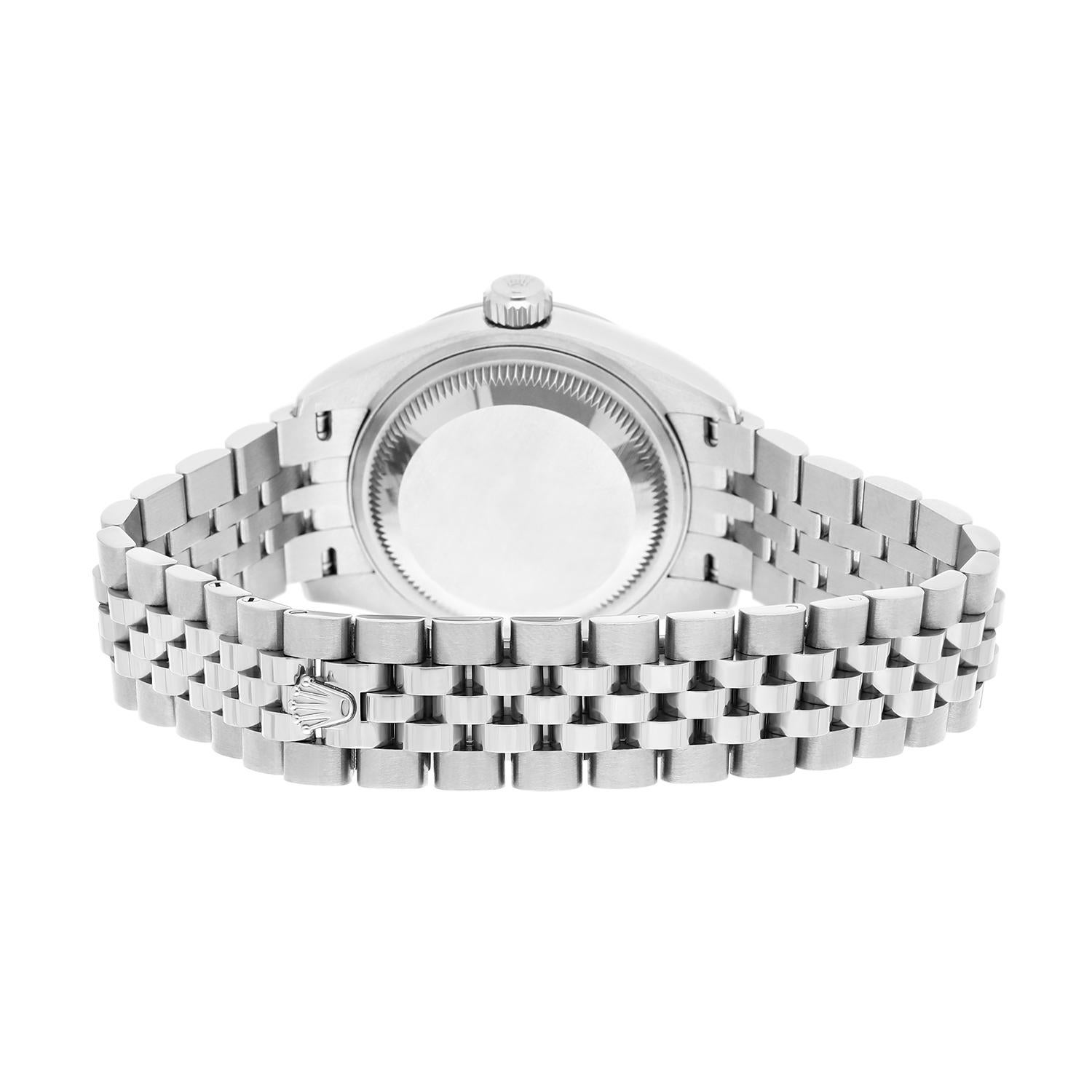 Rolex Datejust 28mm 279174 Reloj de señora Esfera romana blanca Jubilee Acero inoxidable 2