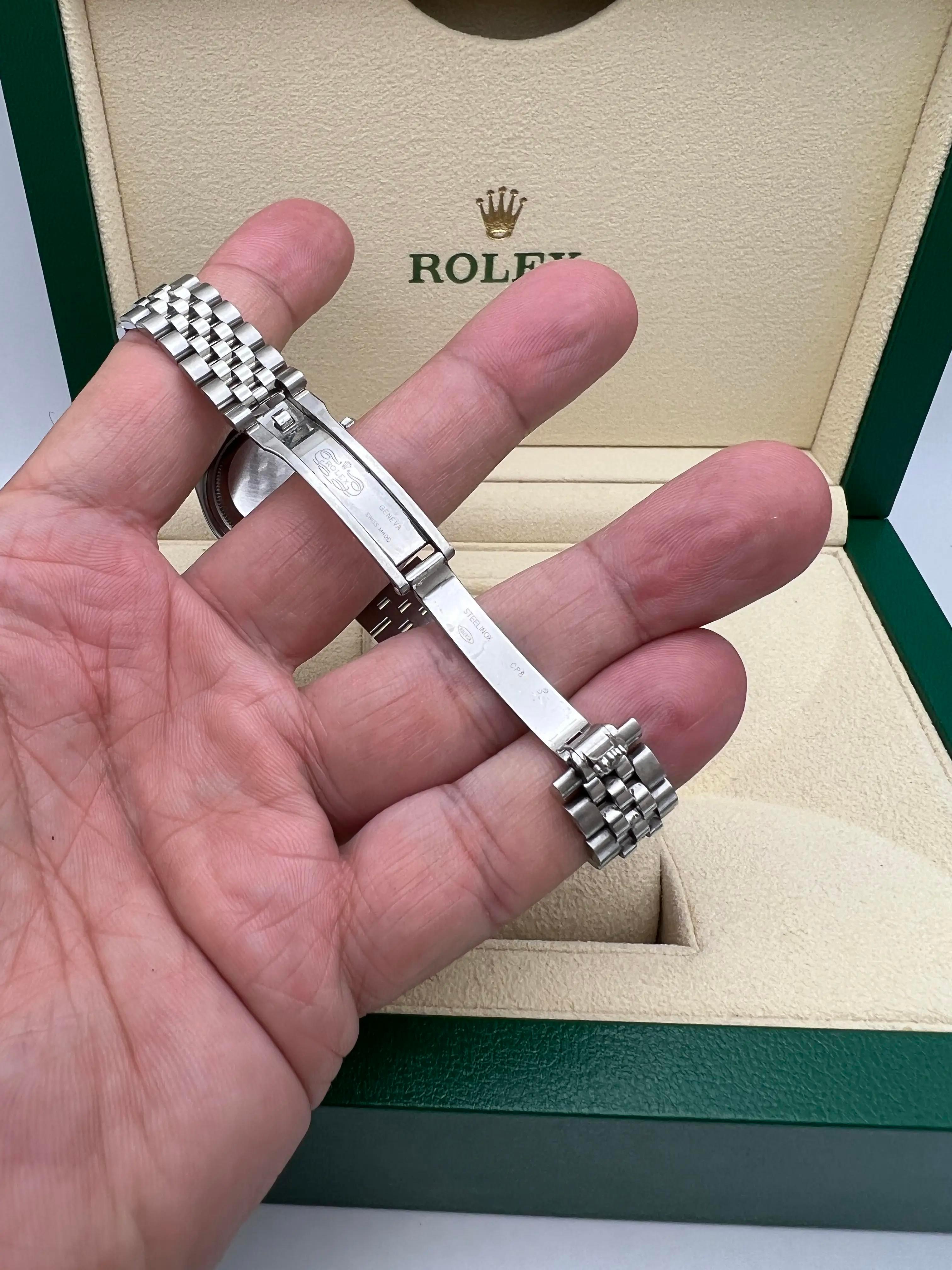 Rolex Datejust 28mm 279384RBR Diamond Bezel Silver Star Roman Dial Box Papers 5