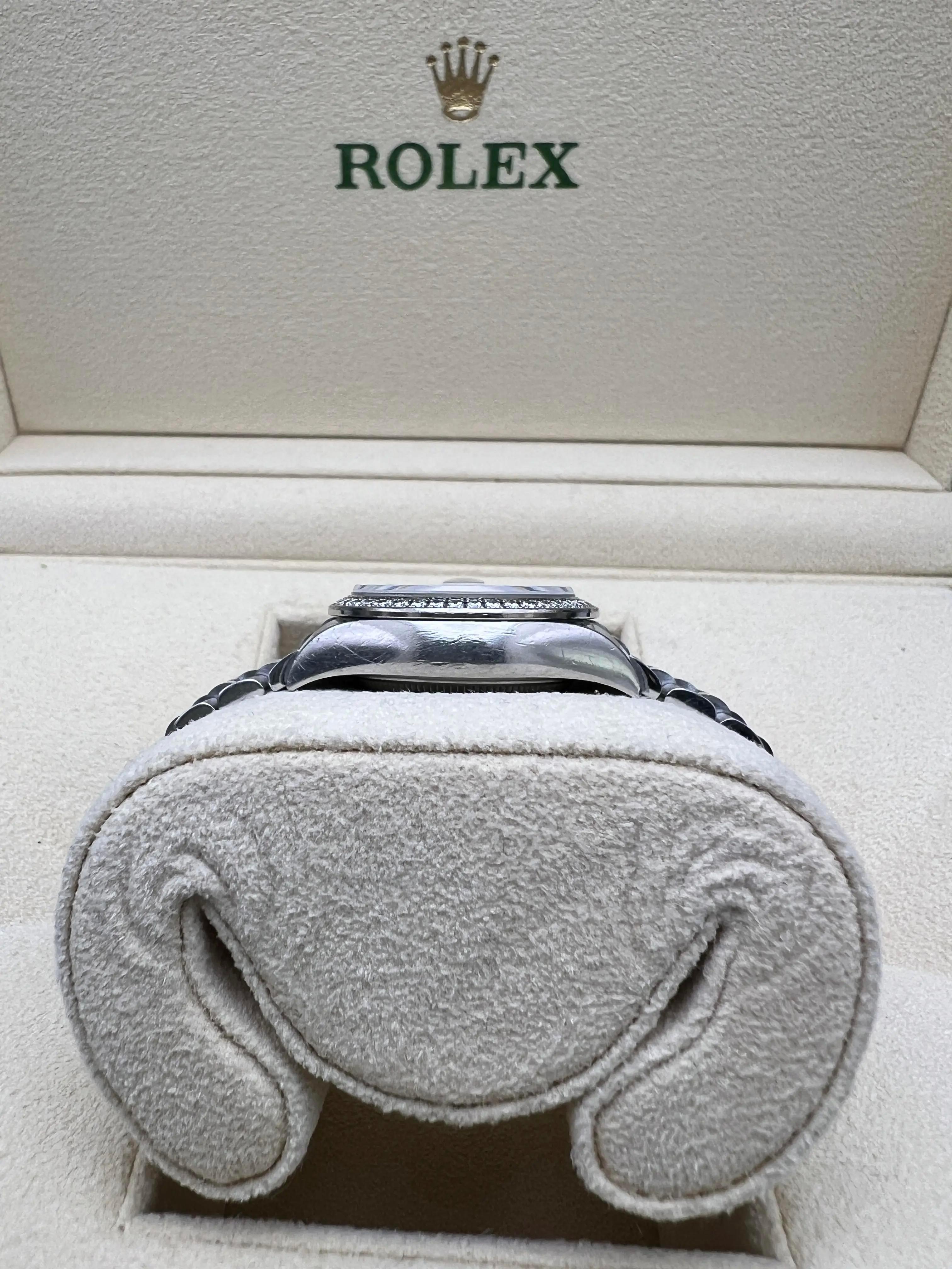 Rolex Datejust 28mm 279384RBR Diamond Bezel Silver Star Roman Dial Box Papers 4